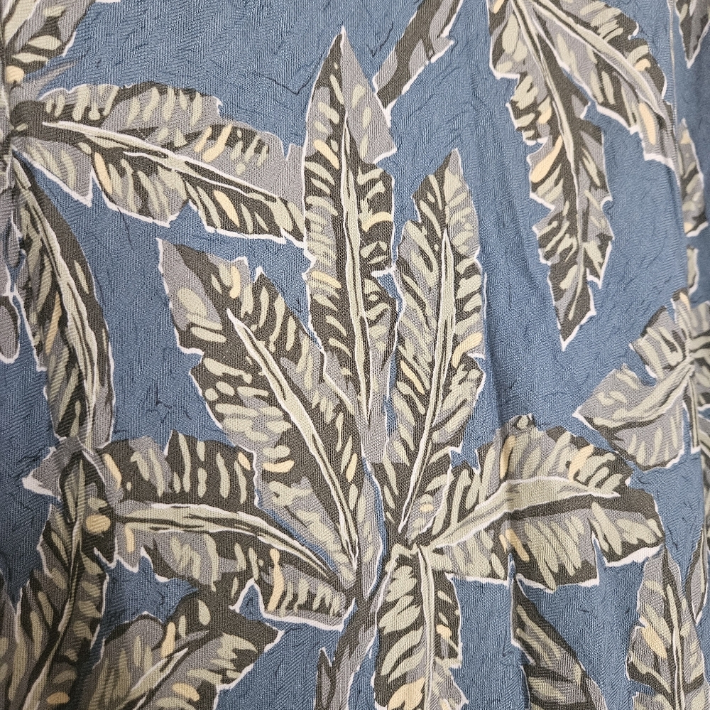 Hilo Hattie Blue and Green Tropical Maxi Dress Size L - Picture 5 of 7